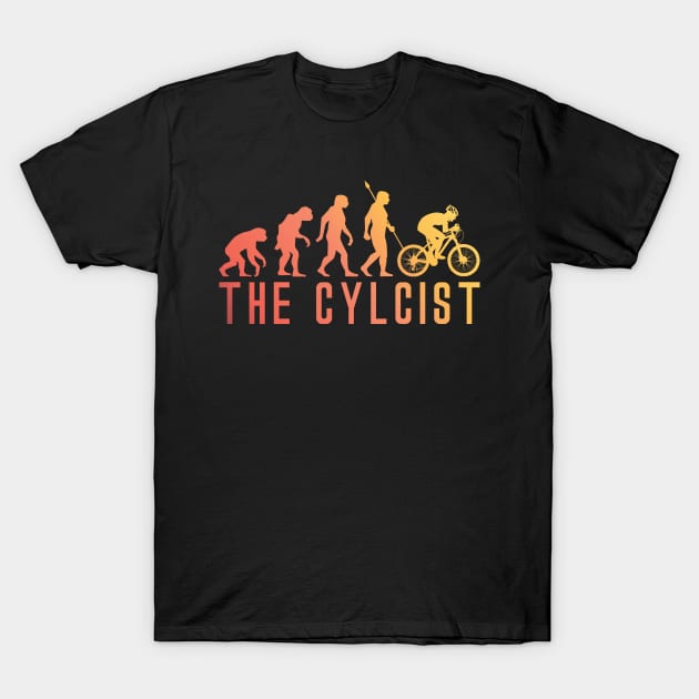 Cyclist Evolution T-Shirt by avshirtnation